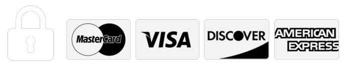 Mastercard, Visa, Discover, American Express